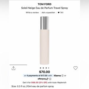 Tom ford Soleil Neige travel size
